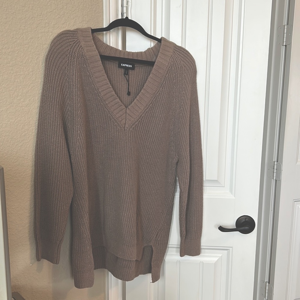 Express oversized knit sweater